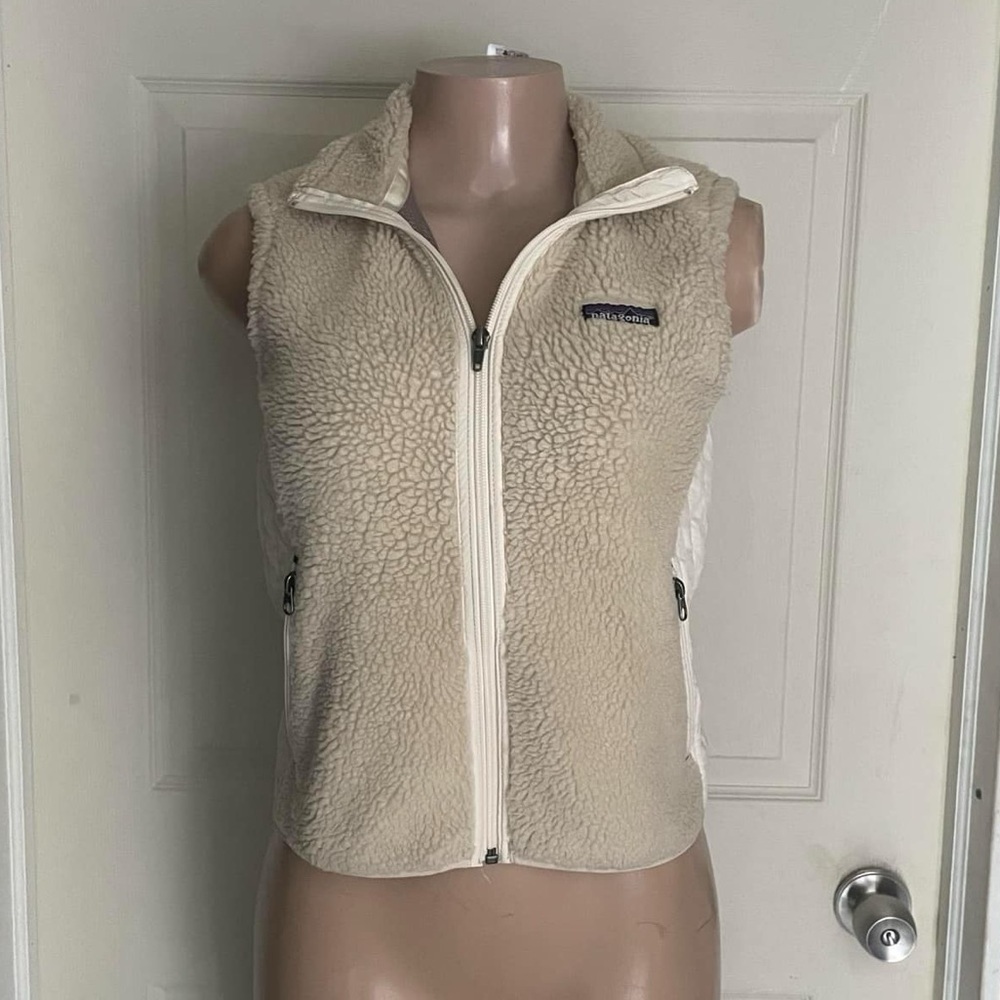 Patagonia Cream Fleece Vest